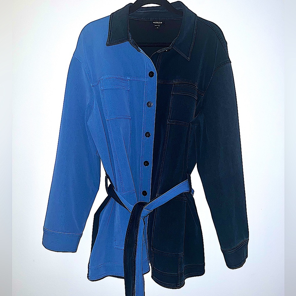 Worth New York Split Denim Jacket